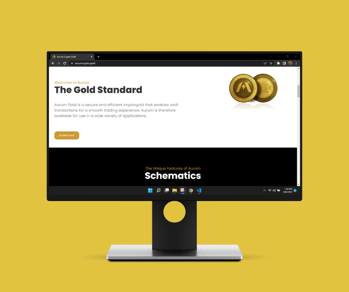 aurumcryptogold cryptocurrency website screen continued