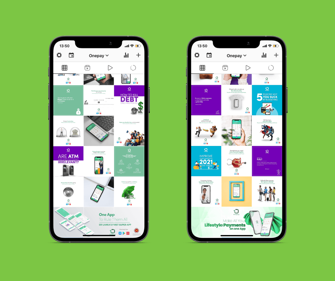 onepay instagram full month showcase